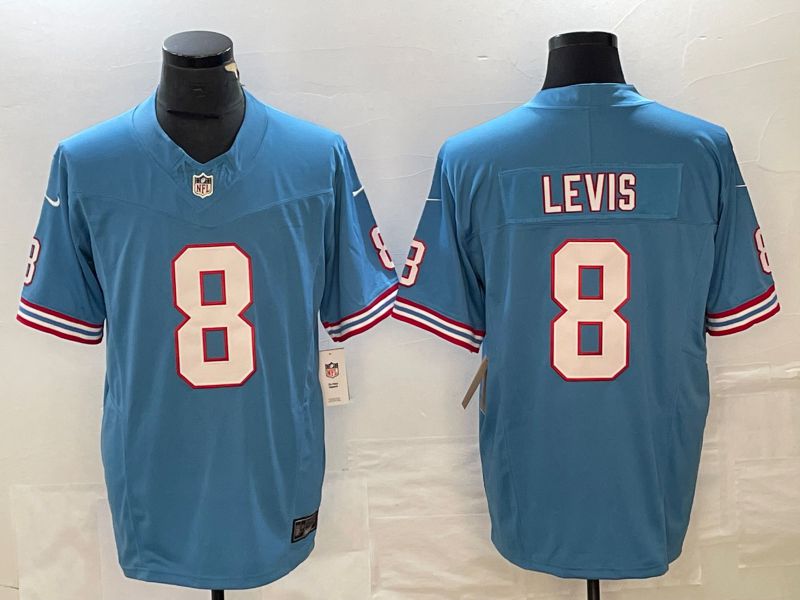 Men Tennessee Titans #8 Levis Light blue Throwback 2023 Nike Vapor F.U.S.E. Limited NFL Jersey->minnesota vikings->NFL Jersey